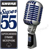 Shure general Super 55 Micrófono vocal, deluxe, supercardioide.